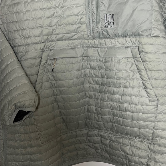 Topo Designs Men’s Global Puffer Gray Pullover Jacket XXL - Picture 5 of 7